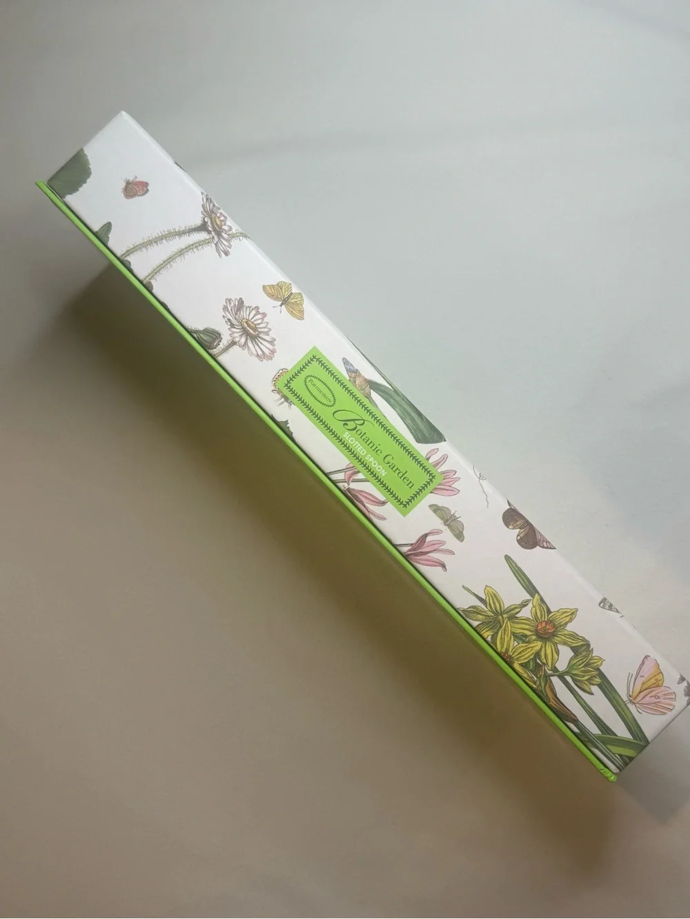 Portmeirion Botanic Garden Slotted Serving Spoon Pansy Purple 10” NIB BG78078